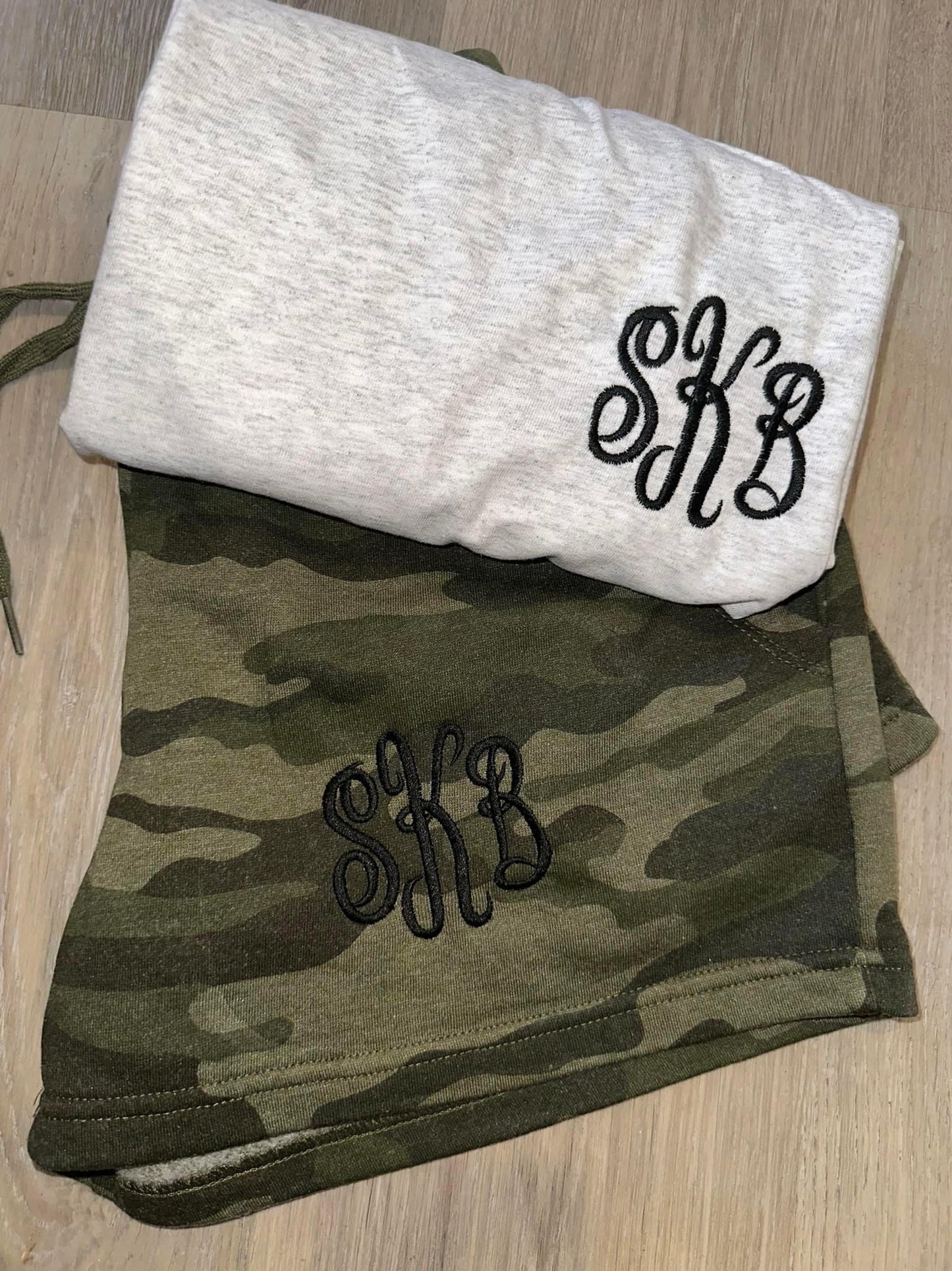Embroidered Cozy Shorts + Tee Bundle