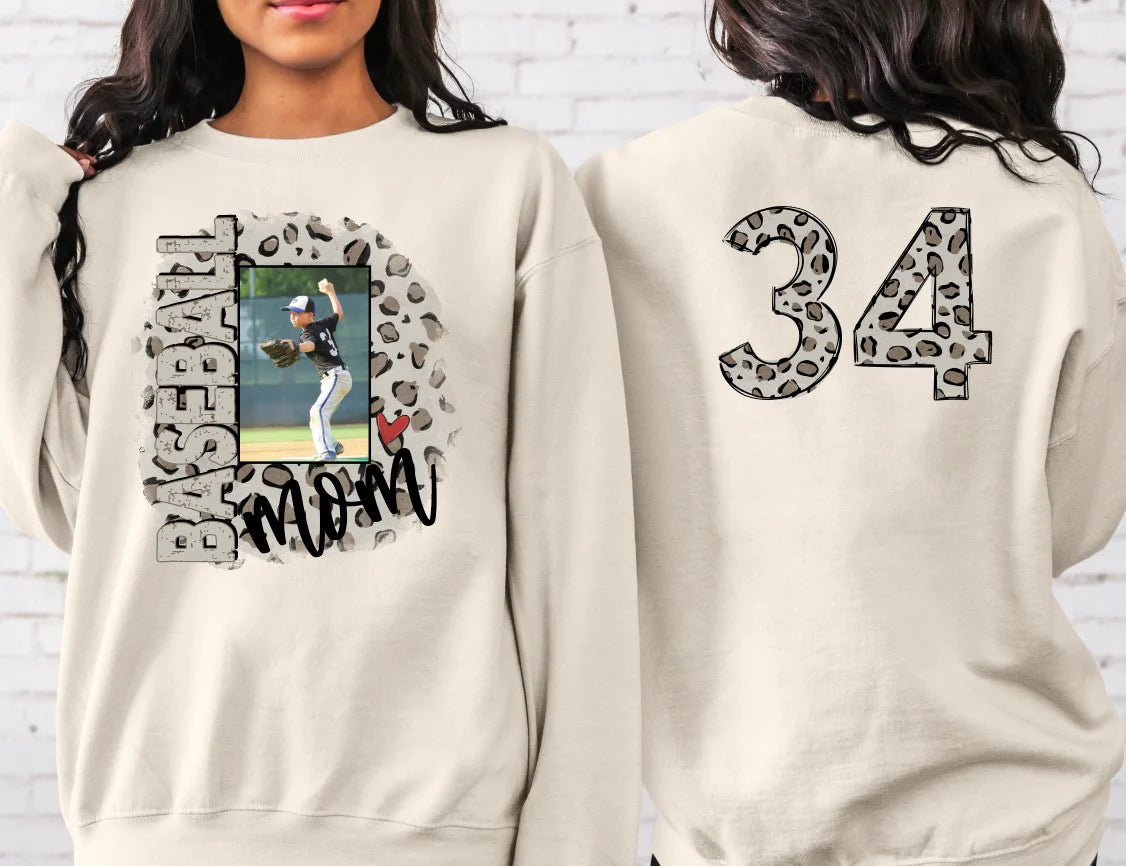 Personalized Picture & Number Sport Sweatshirt